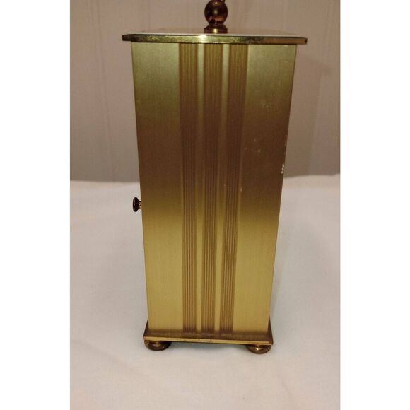 Elgin brass mantle quartz clock not working for parts only - Picture 3 of 7